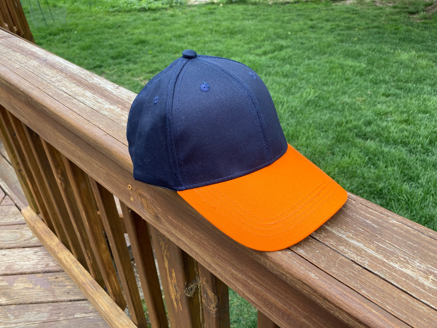Orange and Blue Baseball Cap