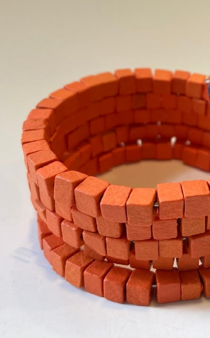 Orange Wrap Bracelet