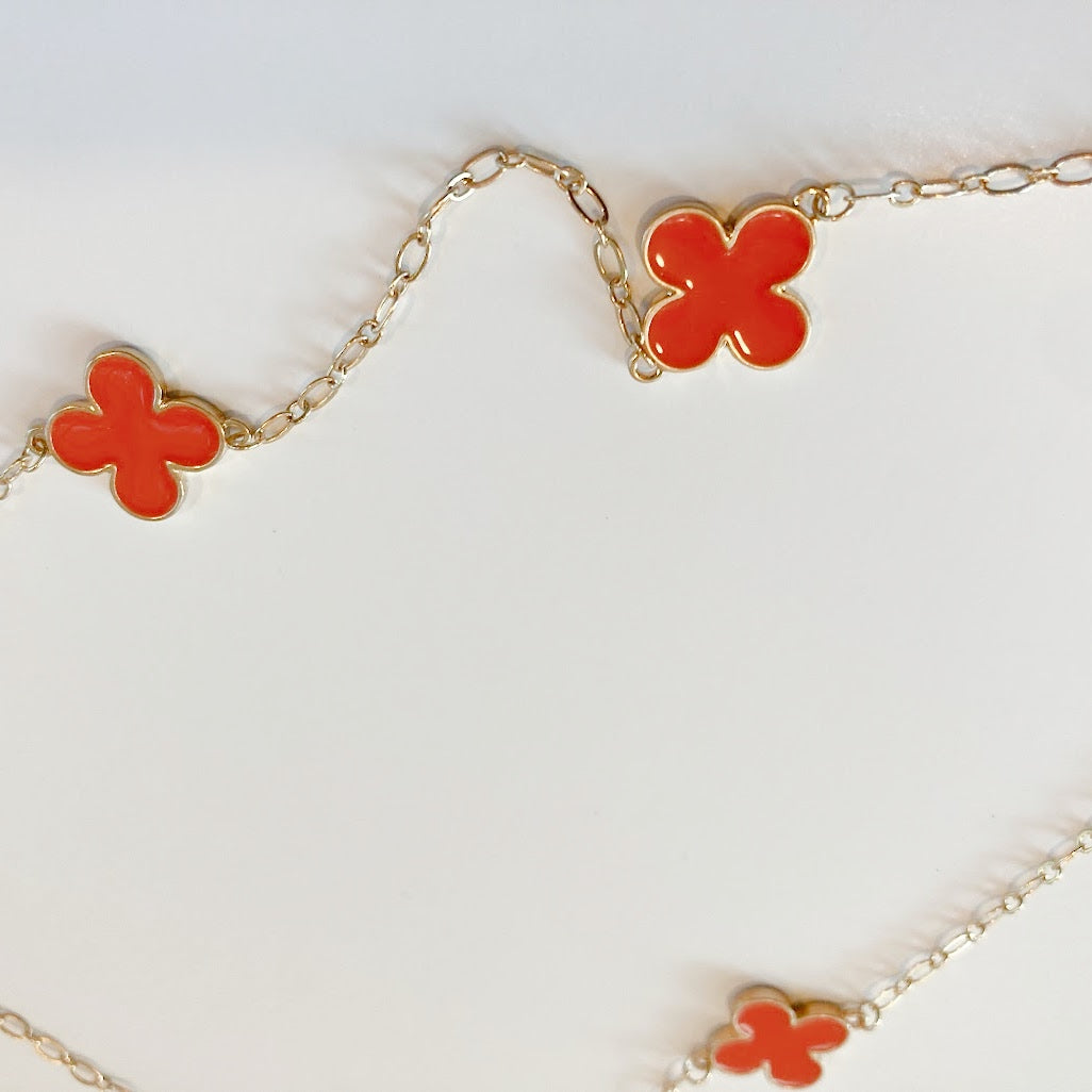 Orange and Gold Necklace