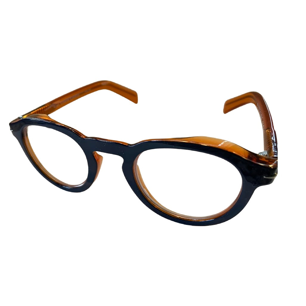 Blue and Orange Reading Glasses