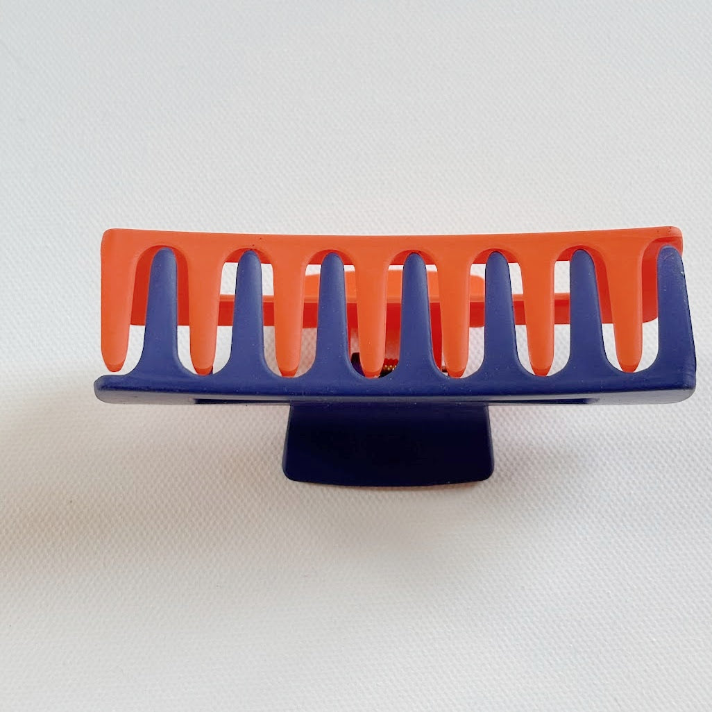 Orange and Blue Hairclip