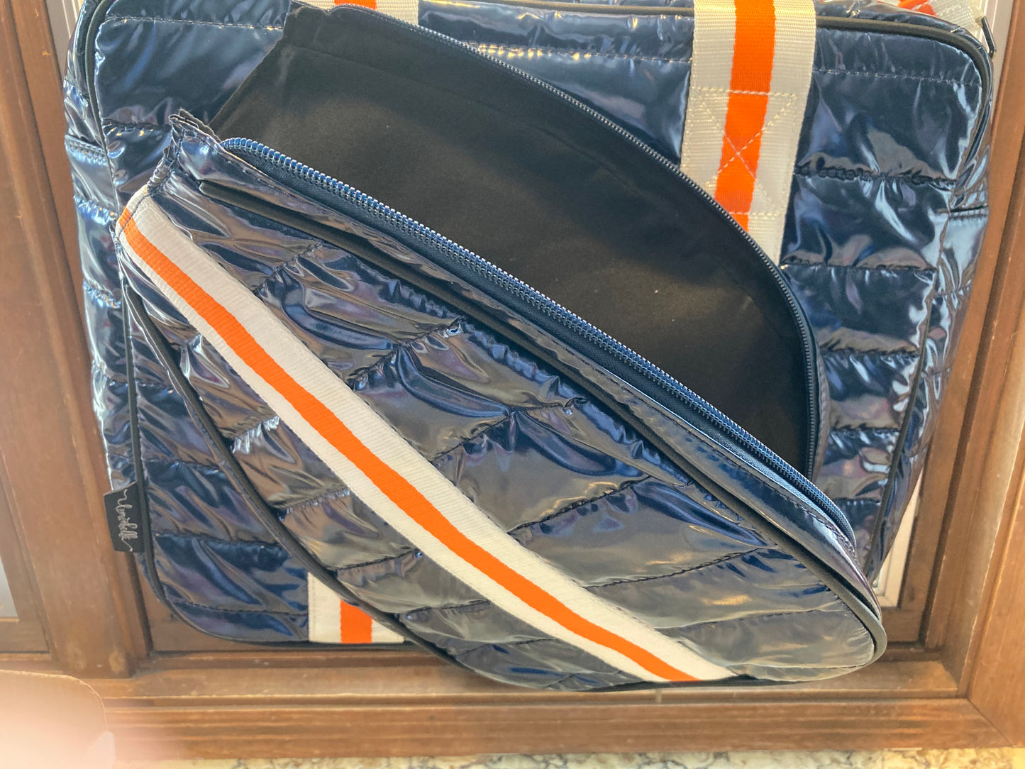 Orange and Blue Pickleball Tote
