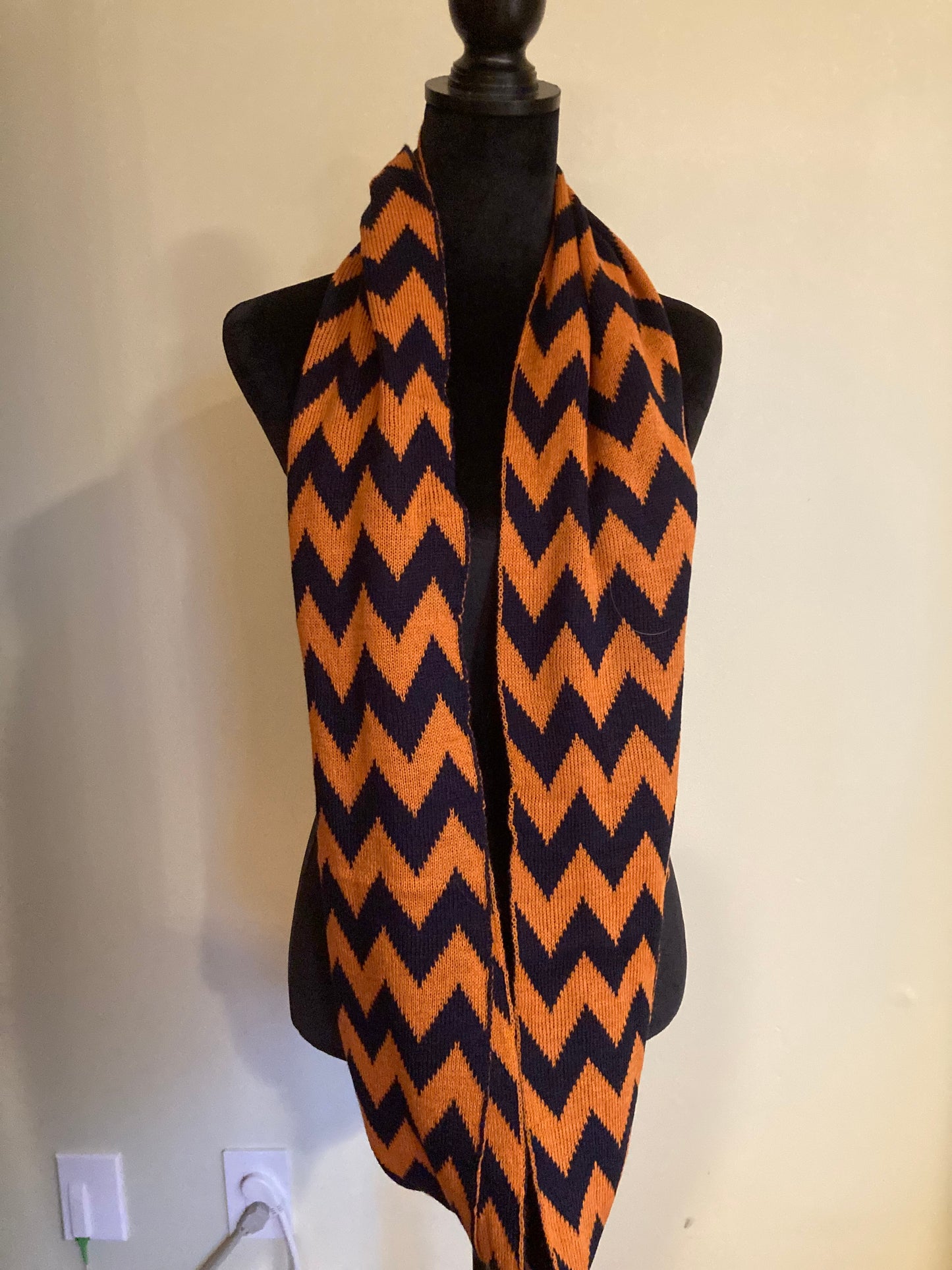 Orange and Blue Infinity scarf
