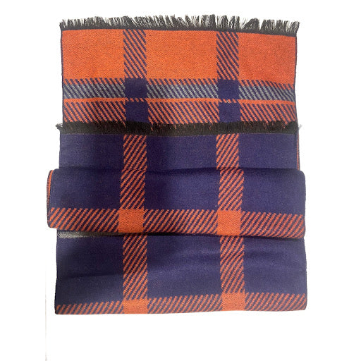 Men's Orange and Blue Scarf