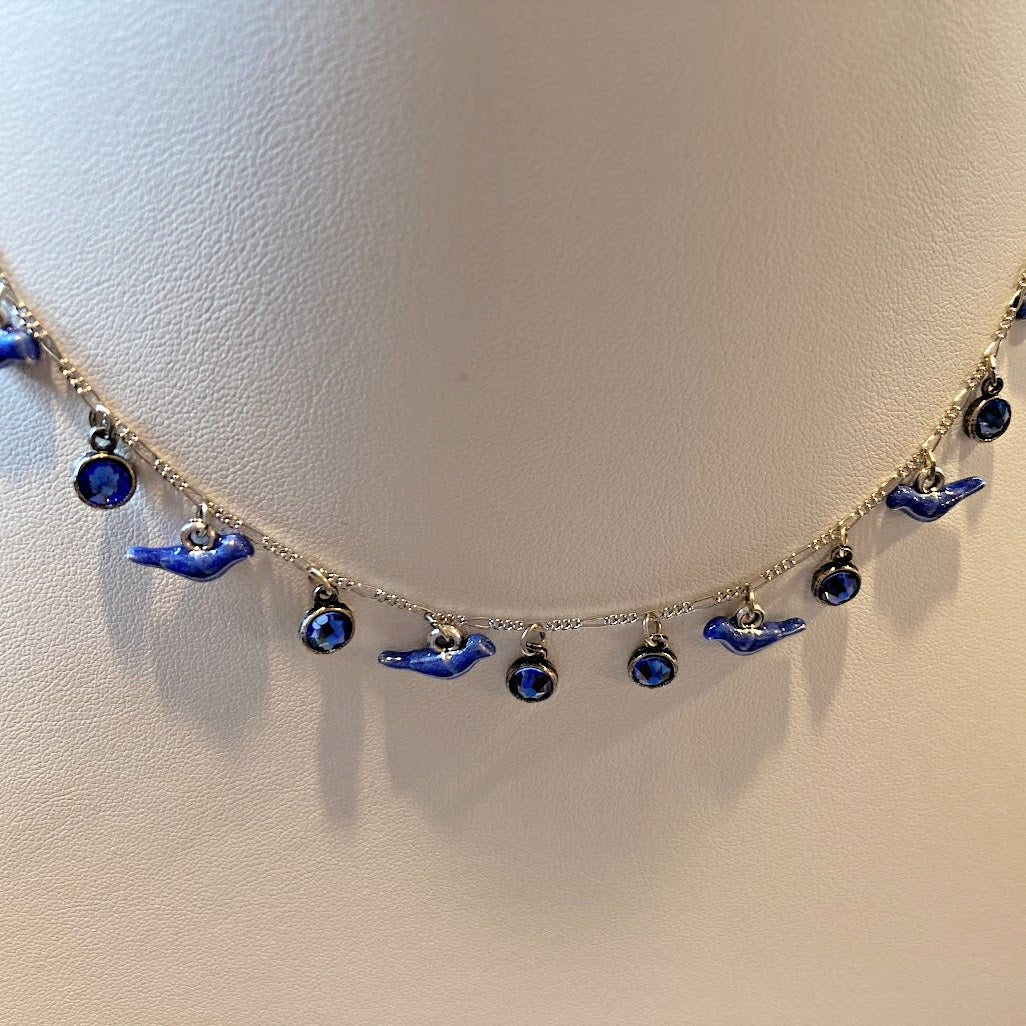 Blue Glass Necklace