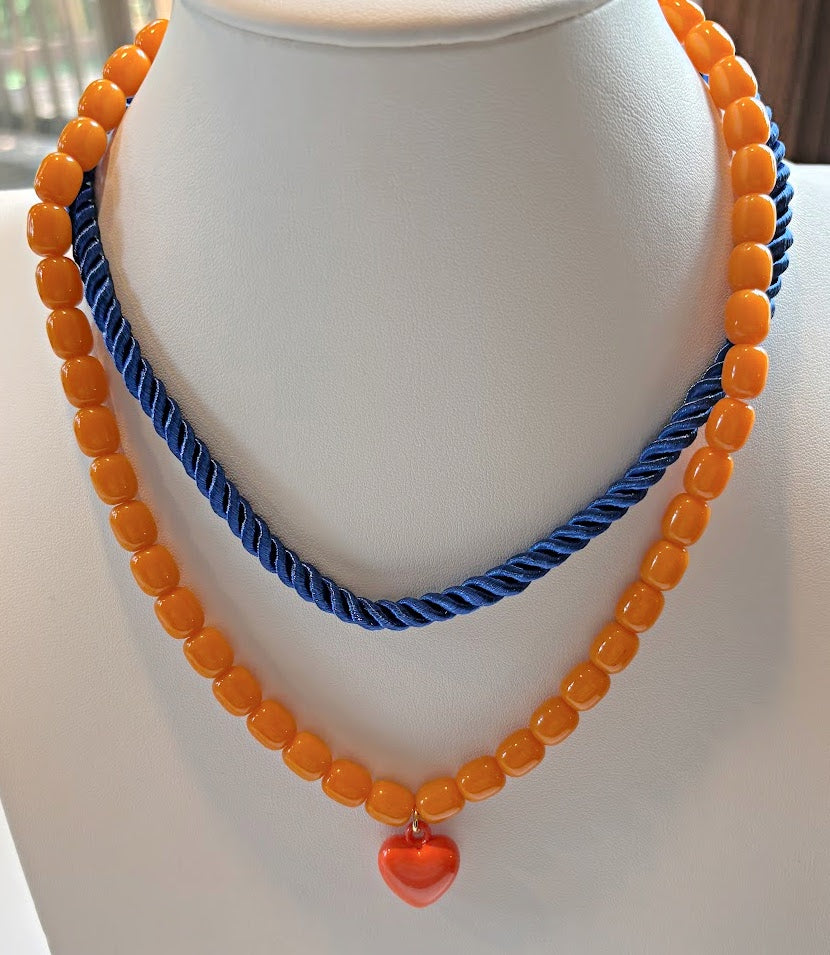 Blue Cord necklace