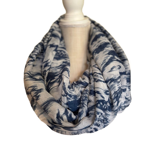 Blue Infinity Scarf
