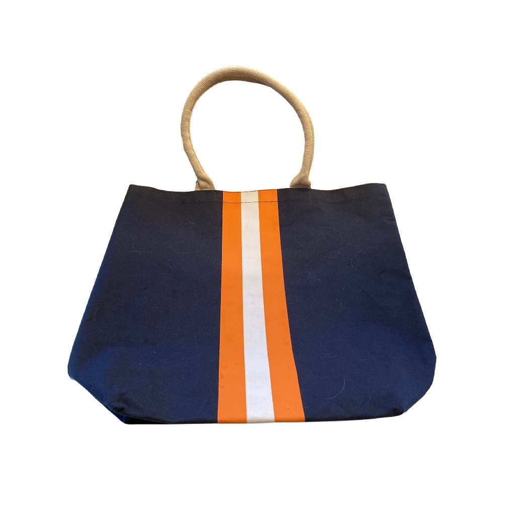 Orange and Blue Tote Bag