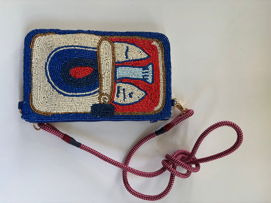 Blue and Orange Crossbody Purse