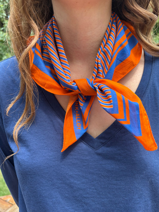 Game Day Stripe Scarf plus Scrunchie Set