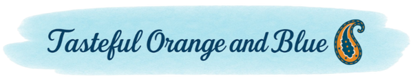 Tasteful Orange and Blue