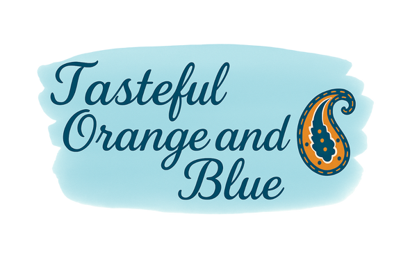 Tasteful Orange and Blue