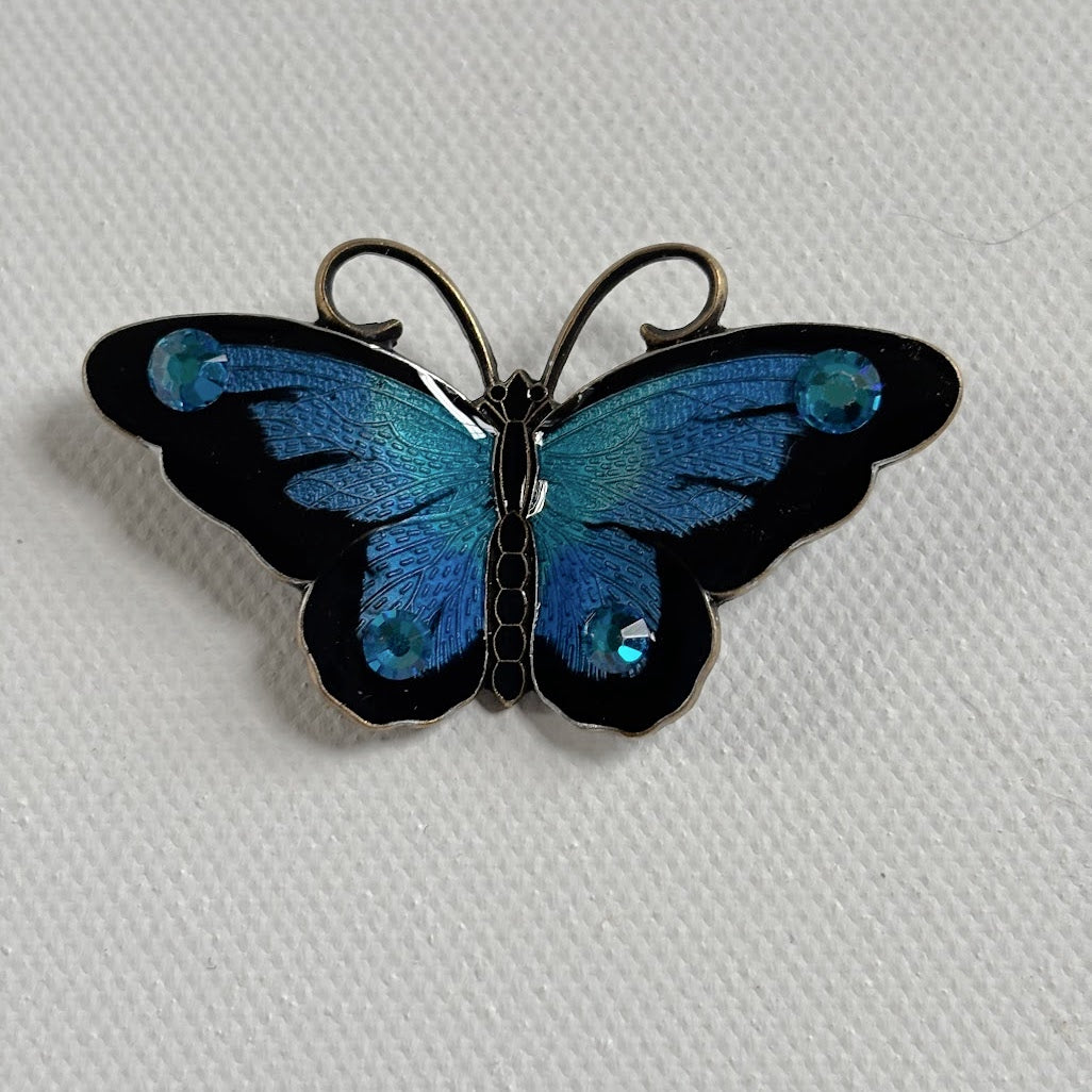 Blue Broach - Butterfly