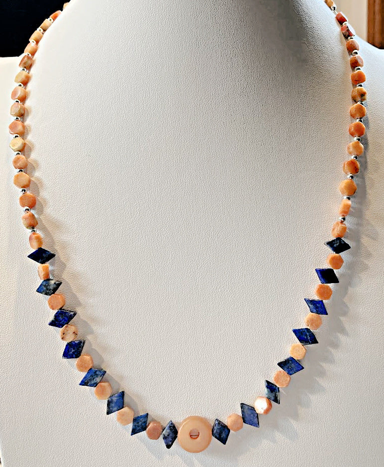 Lapis stone necklace