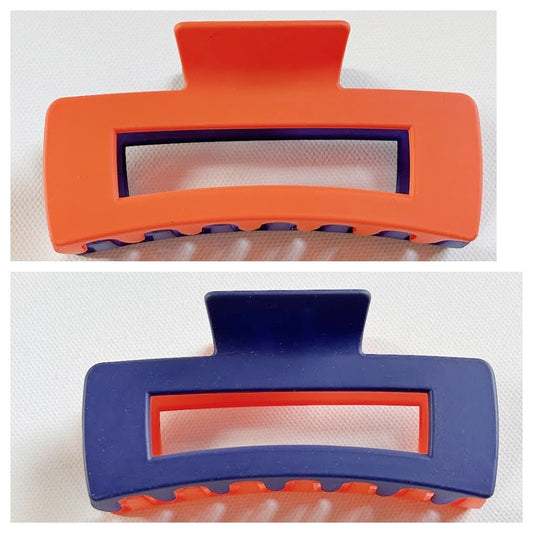 Orange and Blue Hairclip