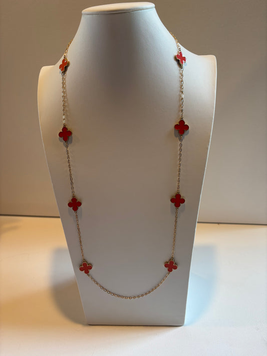 Orange or Blue Medallion necklace