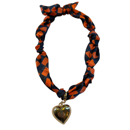 Orange and Blue Gameday Necklace