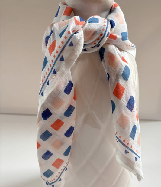Orange and Blue Bandana