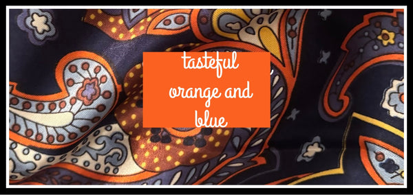 Tasteful Orange and Blue